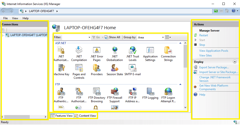 การตั้งค่า IIS และพัฒนา Website เบื้องต้น